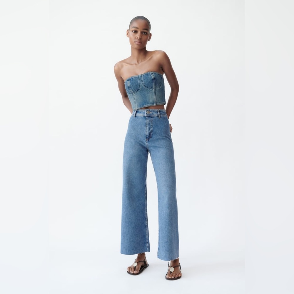 ZARA // The Marine Straight in medium blue - Picture 1 of 6
